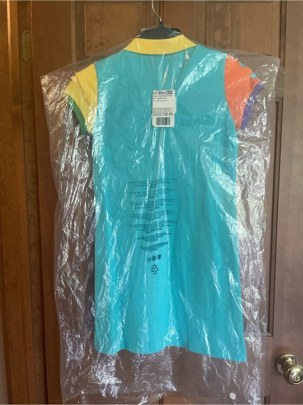 NEW! Ralph Lauren Girls' Pink Polo Dress with Yellow, Orange & Teal Accents
